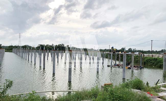 YABO鸭脖广东开平50MW渔光互补光伏项目图