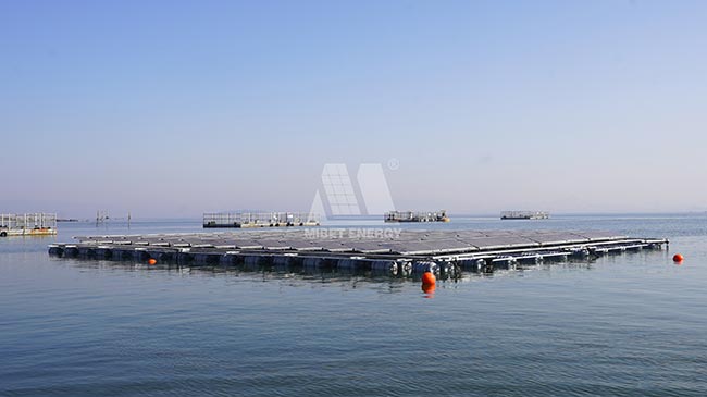 YABO鸭脖漂浮式海上光伏系统实证应用