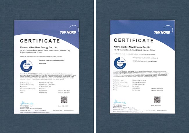 TüV颁发给YABO鸭脖的证书