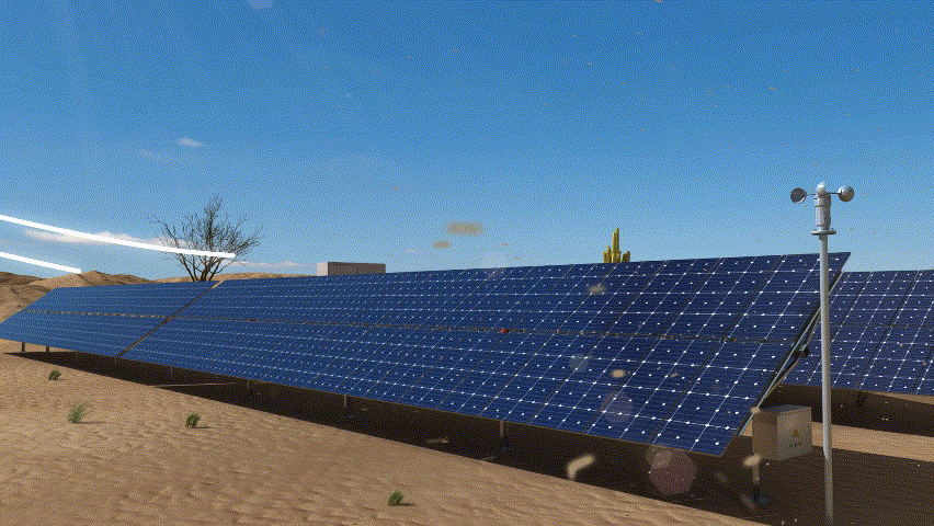 YABO鸭脖智能平单轴追踪系统